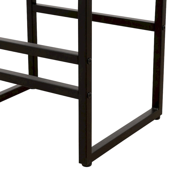 Tabouret de bar à hauteur de comptoir en jacinthe d'eau naturelle tressée et piétement en métal noir