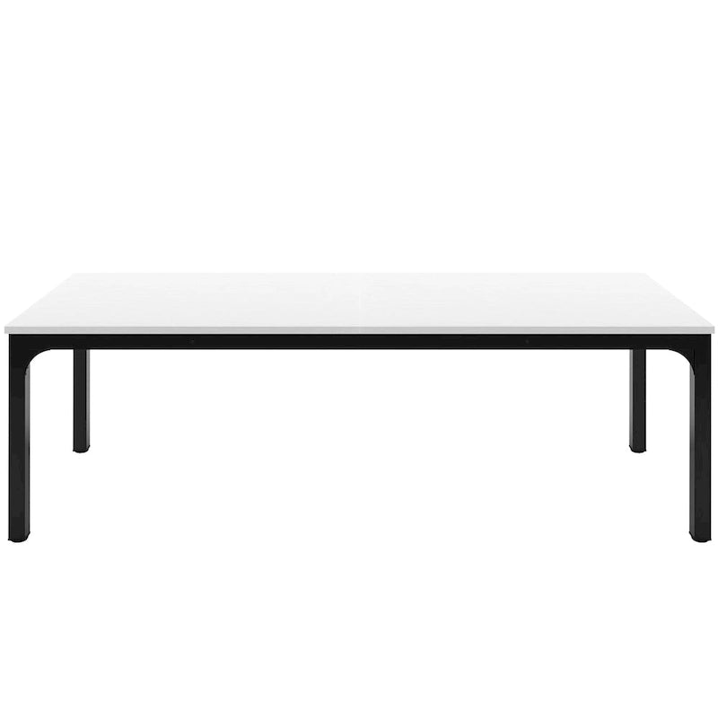 Bureau d'ordinateur extra long deux personnes, plateau en MDF robuste, cadre en métal