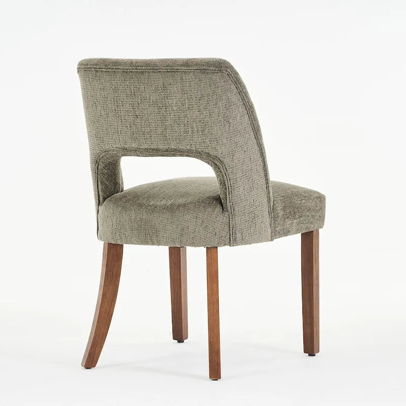 Lot de 4 chaises de salle à manger rembourrées en tissu