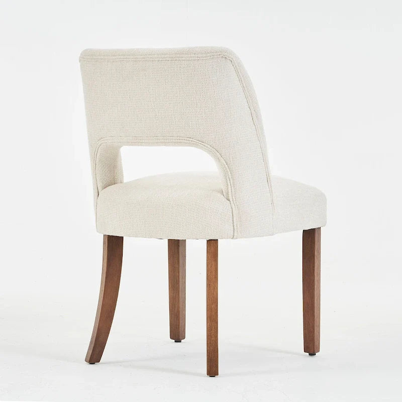 Lot de 4 chaises de salle à manger rembourrées en tissu