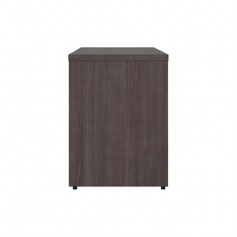Armoire de bureau basse Deux portes Étagères ouvertes Étagères réglables