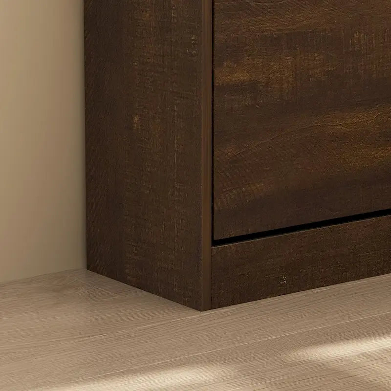 Meuble à chaussures 3 tiroirs de rangement avec étagère supérieure en panneaux de particules