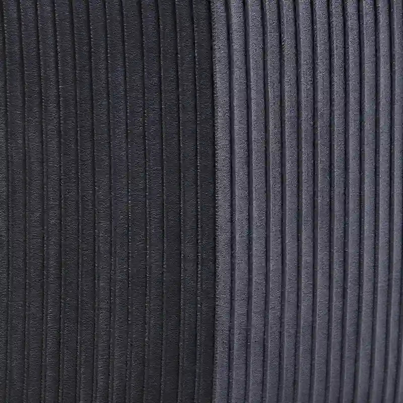 Fauteuil contemporain à dossier incurvé en velours côtelé, coussin amovible, pieds en métal doré